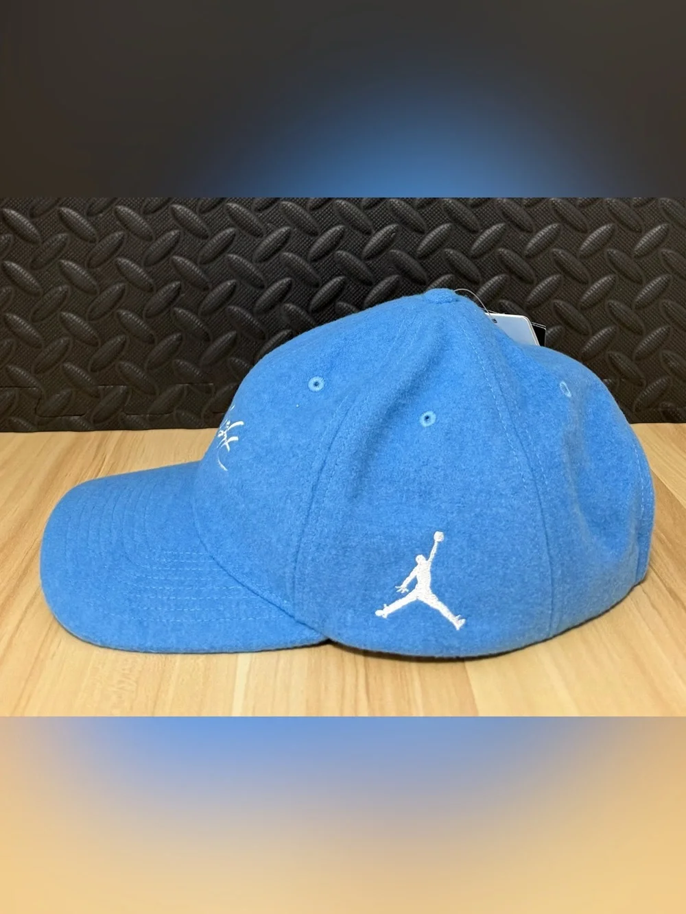 SAMPLE Air Jordan Flight Unstructured Strapback Hat Sky Blue HF6241-469 Sz L-XL